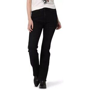 NEW Wrangler Women's Size 4 High-Rise Bootcut Stretch Jeans Black